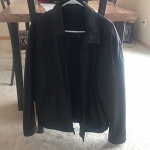 Dark brown Men’s leather coat
